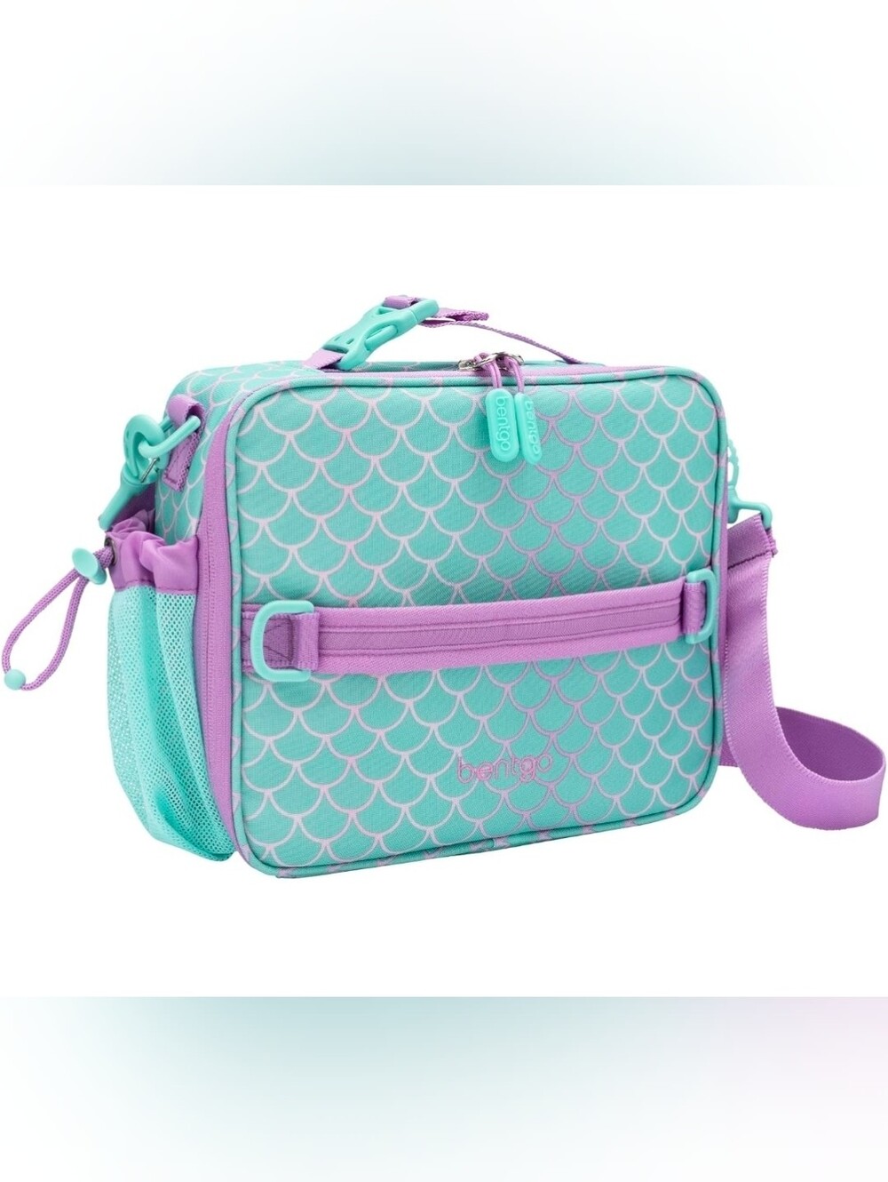 Kids Bentgo Mermaid-Scale Lunch Bag - Teal & Purple - NEW